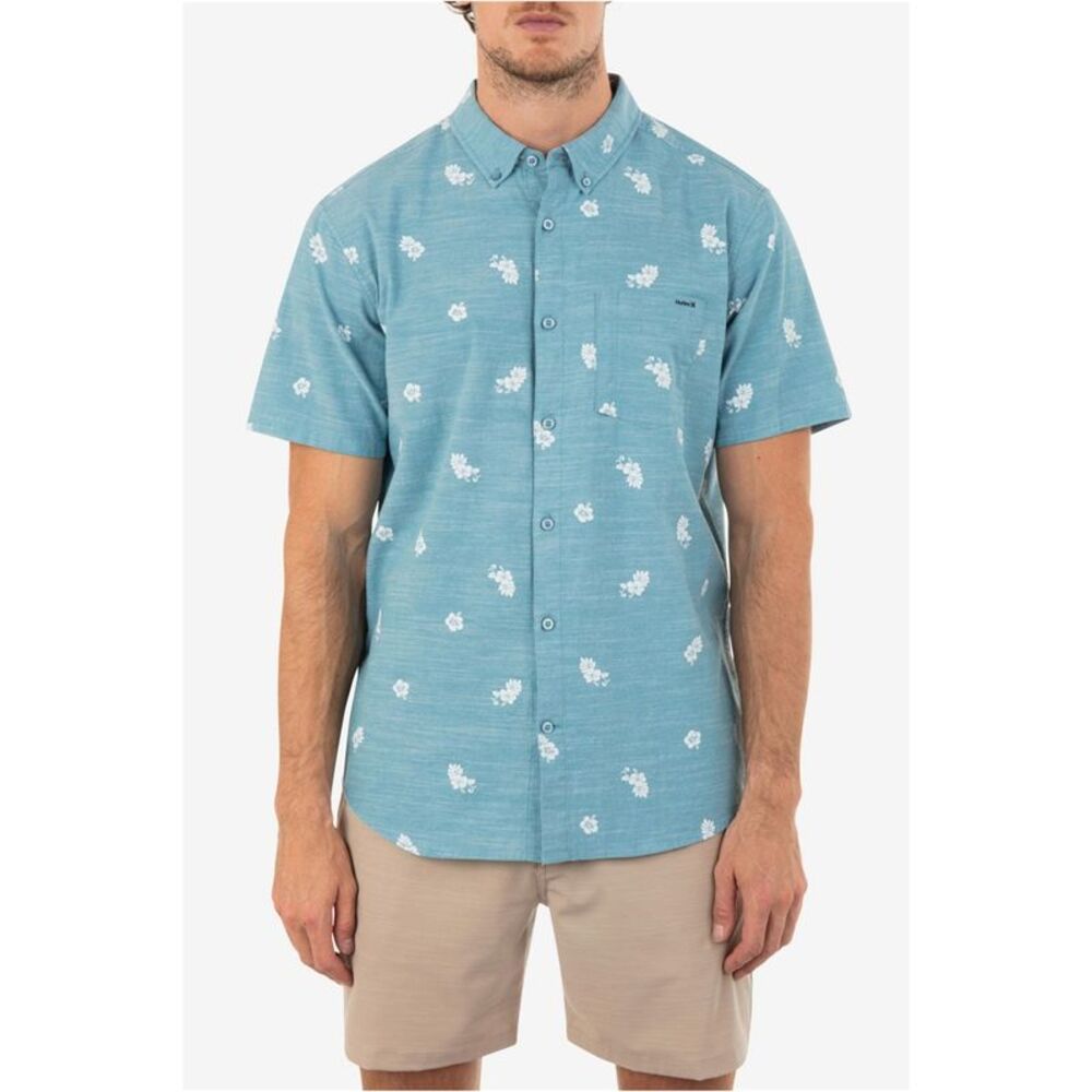 Hurley Mens One And Only Print Button Up Shirt, NWT